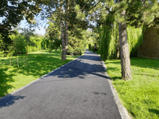 allée de jardin en enrobé