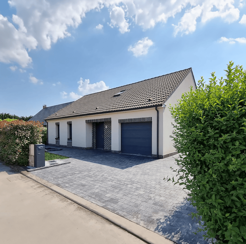 allée de garage en pavé