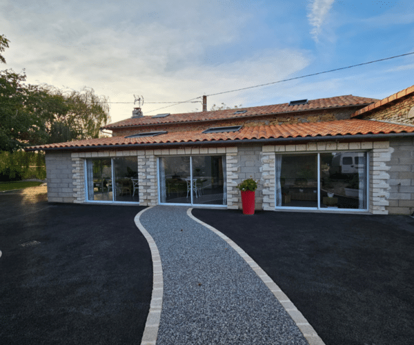 allée de jardin en résine