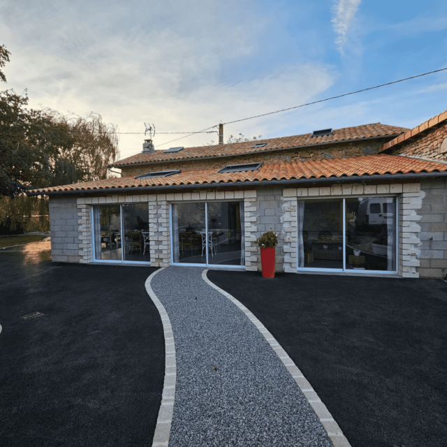 allée de jardin en résine