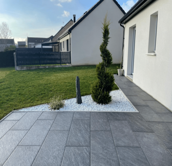 terrasse en dalles