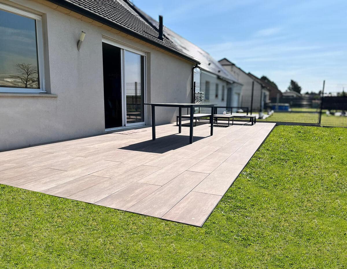 terrasse en dalles