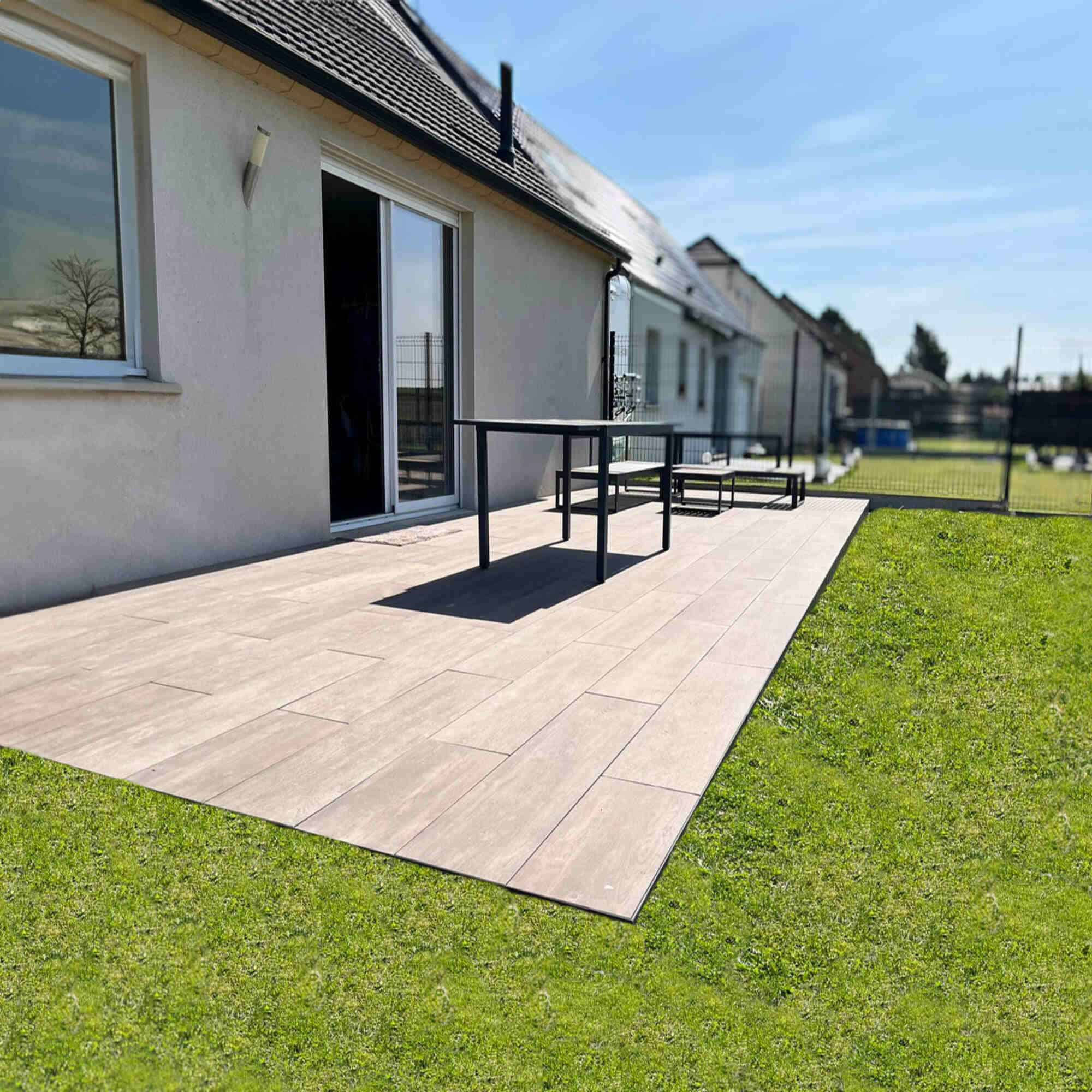 terrasse en dalles