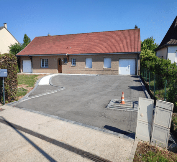 entrée de maison résine / alvéoalia