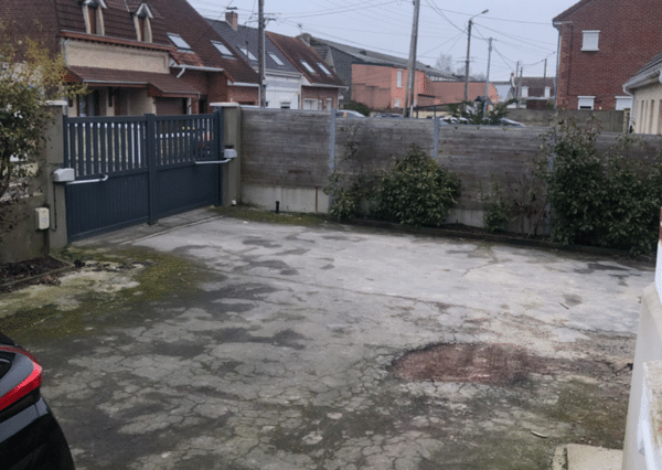 Entrée de garage en alvéolia