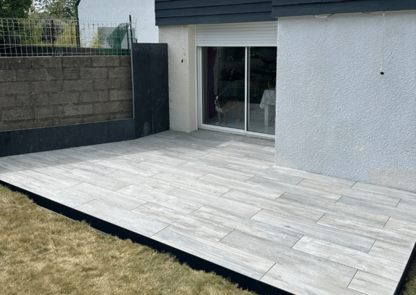 Terrasse en dalles