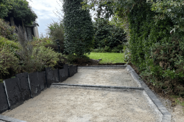 allée de garage en béton