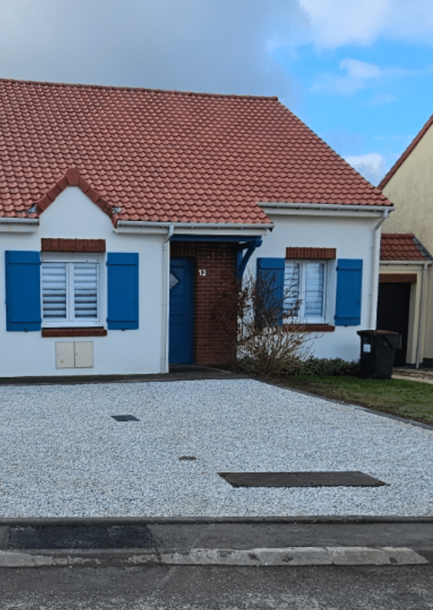 entrée de maison en alvéolia