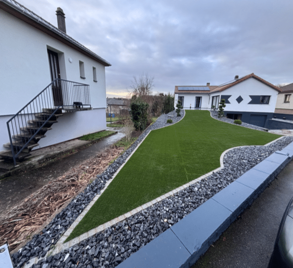 Jardin gazon synthétique