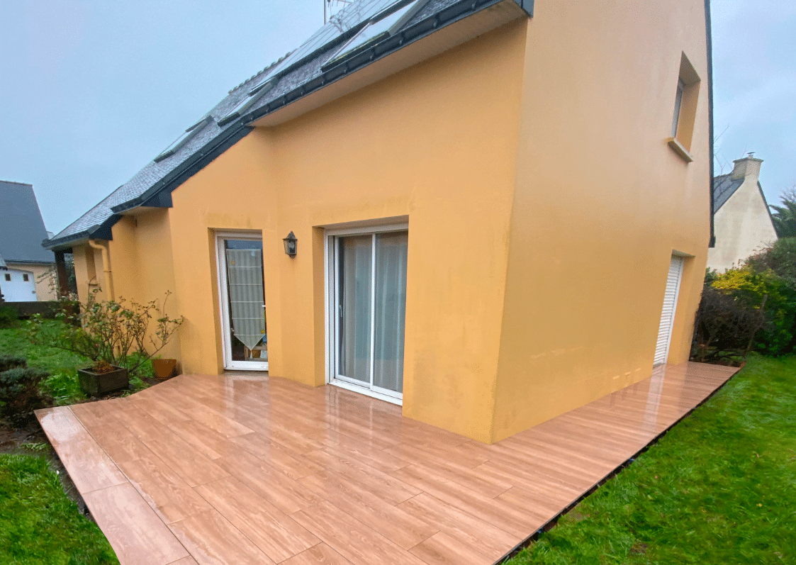 terrasse en dalles