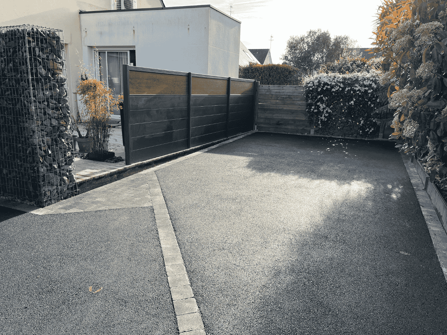 allée de garage en enrobé